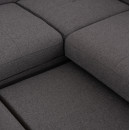 ΓΩΝΙΑΚΟΣ ΚΑΝΑΠΕΣ-ΚΡΕΒΑΤΙ ΜΕ ΑΠΟΘ.ΧΩΡΟ ENCORE HM3301.01L ΓΚΡΙ ΥΦΑΣΜΑ 285x205x90Υεκ.