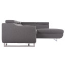 ΓΩΝΙΑΚΟΣ ΚΑΝΑΠΕΣ-ΚΡΕΒΑΤΙ ΜΕ ΑΠΟΘ.ΧΩΡΟ ENCORE HM3301.01R ΓΚΡΙ ΥΦΑΣΜΑ 285x205x90Υεκ.