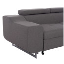 ΓΩΝΙΑΚΟΣ ΚΑΝΑΠΕΣ-ΚΡΕΒΑΤΙ ΜΕ ΑΠΟΘ.ΧΩΡΟ ENCORE HM3301.01R ΓΚΡΙ ΥΦΑΣΜΑ 285x205x90Υεκ.