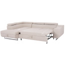 ΓΩΝΙΑΚΟΣ ΚΑΝΑΠΕΣ-ΚΡΕΒΑΤΙ ΜΕ ΑΠΟΘ.ΧΩΡΟ ENCORE HM3301.03L ΜΠΕΖ ΥΦΑΣΜΑ 285x205x90Υεκ.