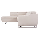 ΓΩΝΙΑΚΟΣ ΚΑΝΑΠΕΣ-ΚΡΕΒΑΤΙ ΜΕ ΑΠΟΘ.ΧΩΡΟ ENCORE HM3301.03L ΜΠΕΖ ΥΦΑΣΜΑ 285x205x90Υεκ.