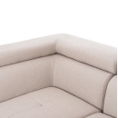 ΓΩΝΙΑΚΟΣ ΚΑΝΑΠΕΣ-ΚΡΕΒΑΤΙ ΜΕ ΑΠΟΘ.ΧΩΡΟ ENCORE HM3301.03L ΜΠΕΖ ΥΦΑΣΜΑ 285x205x90Υεκ.