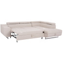 ΓΩΝΙΑΚΟΣ ΚΑΝΑΠΕΣ-ΚΡΕΒΑΤΙ ΜΕ ΑΠΟΘ.ΧΩΡΟ ENCORE HM3301.03R ΜΠΕΖ ΥΦΑΣΜΑ 285x205x90Υεκ.