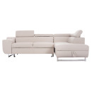 ΓΩΝΙΑΚΟΣ ΚΑΝΑΠΕΣ-ΚΡΕΒΑΤΙ ΜΕ ΑΠΟΘ.ΧΩΡΟ ENCORE HM3301.03R ΜΠΕΖ ΥΦΑΣΜΑ 285x205x90Υεκ.