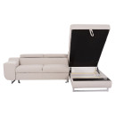 ΓΩΝΙΑΚΟΣ ΚΑΝΑΠΕΣ-ΚΡΕΒΑΤΙ ΜΕ ΑΠΟΘ.ΧΩΡΟ ENCORE HM3301.03R ΜΠΕΖ ΥΦΑΣΜΑ 285x205x90Υεκ.