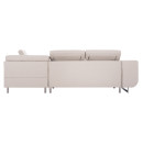 ΓΩΝΙΑΚΟΣ ΚΑΝΑΠΕΣ-ΚΡΕΒΑΤΙ ΜΕ ΑΠΟΘ.ΧΩΡΟ ENCORE HM3301.03R ΜΠΕΖ ΥΦΑΣΜΑ 285x205x90Υεκ.