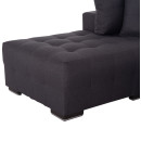 ΓΩΝΙΑΚΟΣ ΚΑΝΑΠΕΣ-ΚΡΕΒΑΤΙ ΜΕ ΑΠΟΘ.ΧΩΡΟ TRENDSTON HM3302.01L ΓΚΡΙ ΥΦΑΣΜΑ 298x177x95Υεκ