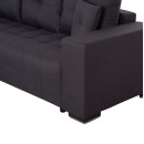 ΓΩΝΙΑΚΟΣ ΚΑΝΑΠΕΣ-ΚΡΕΒΑΤΙ ΜΕ ΑΠΟΘ.ΧΩΡΟ TRENDSTON HM3302.01L ΓΚΡΙ ΥΦΑΣΜΑ 298x177x95Υεκ