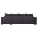 ΓΩΝΙΑΚΟΣ ΚΑΝΑΠΕΣ-ΚΡΕΒΑΤΙ ΜΕ ΑΠΟΘ.ΧΩΡΟ TRENDSTON HM3302.01R ΓΚΡΙ ΥΦΑΣΜΑ 298x177x95Υεκ