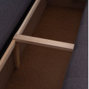 ΓΩΝΙΑΚΟΣ ΚΑΝΑΠΕΣ-ΚΡΕΒΑΤΙ ΜΕ ΑΠΟΘ.ΧΩΡΟ TRENDSTON HM3302.01R ΓΚΡΙ ΥΦΑΣΜΑ 298x177x95Υεκ