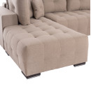 ΓΩΝΙΑΚΟΣ ΚΑΝΑΠΕΣ-ΚΡΕΒΑΤΙ ΜΕ ΑΠΟΘ.ΧΩΡΟ TRENDSTON HM3302.03L ΜΠΕΖ ΥΦΑΣΜΑ 298x177x95Υεκ