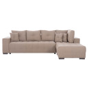 ΓΩΝΙΑΚΟΣ ΚΑΝΑΠΕΣ-ΚΡΕΒΑΤΙ ΜΕ ΑΠΟΘ.ΧΩΡΟ TRENDSTON HM3302.03R ΜΠΕΖ ΥΦΑΣΜΑ 298x177x95Υεκ