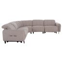 ΓΩΝΙΑΚΟΣ ΚΑΝΑΠΕΣ ΜΕ RECLINE ORACLE HM3290.02 ΜΠΕΖ ΥΦΑΣΜΑ 260x260x90(κάθισμα)x94Υεκ.