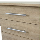 ΓΡΑΦΕΙΟ ΜΕΛΑΜΙΝΗΣ ENSLEY HM2029.02 ΜΕ 3 ΣΥΡΤΑΡΙΑ SONAMA 120X60X76 εκ.