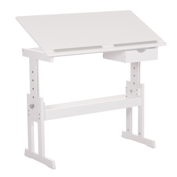 ΓΡΑΦΕΙΟ/ΣΧΕΔΙΑΣΤΗΡΙΟ ASCENT HM18289 MDF ΣΕ ΛΕΥΚΟ 109x55x87,5Υεκ