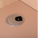 ΓΡΑΦΕΙΟ ΥΠΟΔΟΧΗΣ DALTON HM2068.02 ΜΕΛΑΜΙΝΗ ΣΕ SONAMA-ΜΠΕΖ 240x80x106Υεκ.
