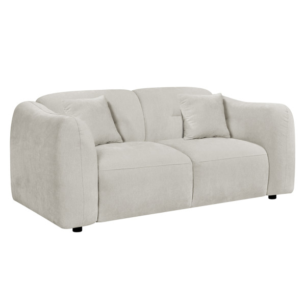 ΚΑΝΑΠΕΣ 2-ΘΕΣΙΟΣ JUNOA HM3334.02 ΕΚΡΟΥ ΥΦΑΣΜΑ 172x89x74Υεκ