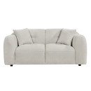 ΚΑΝΑΠΕΣ 2-ΘΕΣΙΟΣ JUNOA HM3334.02 ΕΚΡΟΥ ΥΦΑΣΜΑ 172x89x74Υεκ