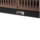 ΚΑΝΑΠΕΣ 2ΘΕΣΙΟΣ MYRTIA HM5550.12 AΛΟΥΜΙΝΙΟ ΑΝΘΡΑΚΙ--ΜΠΕΖ TESLIN ΣΧΟΙΝΙ 123x61x90Υεκ.