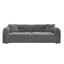 ΚΑΝΑΠΕΣ 3-ΘΕΣΙΟΣ JUNOA HM3333.01 ΓΚΡΙ ΥΦΑΣΜΑ 228x89x74Υεκ