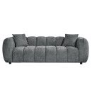 ΚΑΝΑΠΕΣ 3-ΘΕΣΙΟΣ LYKKE HM3323.01 ΓΚΡΙ ΥΦΑΣΜΑ 229x89x70Υεκ