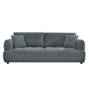 ΚΑΝΑΠΕΣ 3-ΘΕΣΙΟΣ STRUCTO HM3329.01 ΓΚΡΙ ΥΦΑΣΜΑ 227x94x88Υεκ.