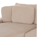 ΚΑΝΑΠΕΣ ΑΡΙΣΤΕΡΗ ΓΩΝΙΑ CRANFIELD HM3287.02L ΜΠΕΖ ΡΙΓΕ ΥΦΑΣΜΑ 315x167(γωνία)x67Υεκ.