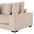 ΚΑΝΑΠΕΣ ΑΡΙΣΤΕΡΗ ΓΩΝΙΑ CRANFIELD HM3287.02L ΜΠΕΖ ΡΙΓΕ ΥΦΑΣΜΑ 315x167(γωνία)x67Υεκ.