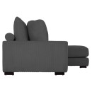 ΚΑΝΑΠΕΣ ΔΕΞΙΑ ΓΩΝΙΑ CRANFIELD HM3287.01R ΓΚΡΙ ΡΙΓΕ ΥΦΑΣΜΑ 315x167(γωνία)x67Υεκ.