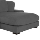 ΚΑΝΑΠΕΣ ΔΕΞΙΑ ΓΩΝΙΑ CRANFIELD HM3287.01R ΓΚΡΙ ΡΙΓΕ ΥΦΑΣΜΑ 315x167(γωνία)x67Υεκ.