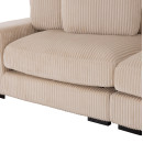 ΚΑΝΑΠΕΣ ΔΕΞΙΑ ΓΩΝΙΑ CRANFIELD HM3287.02R ΜΠΕΖ ΡΙΓΕ ΥΦΑΣΜΑ 315x167(γωνία)x67Υεκ.