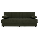 ΚΑΝΑΠΕΣ ΚΡΕΒΑΤΙ ANDRI ΤΡΙΘΕΣΙΟΣ DARK OLIVE HM3239.05 180x72x77 εκ.