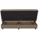 ΚΑΝΑΠΕΣ ΚΡΕΒΑΤΙ ANDRI ΤΡΙΘΕΣΙΟΣ ΚΑΦΕ HM3239.02 180x72x77Υ εκ.