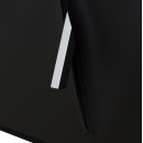 ΚΑΝΑΠΕΣ ΚΡΕΒΑΤΙ HM3001.02 THOM ΜΕ ΑΝΑΔΙΠΛΟΥΜΕΝΑ ΜΠΡΑΤΣΑ ΜΑΥΡΟ PU 189x93x82 εκ.