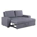ΚΑΝΑΠΕΣ ΚΡΕΒΑΤΙ KANNA 2ΘΕΣΙΟΣ HM3082.10 ΜΕ ΓΚΡΙ ΥΦΑΣΜΑ 176x102x91Υεκ.