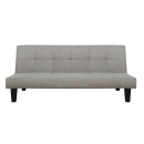 ΚΑΝΑΠΕΣ ΚΡΕΒΑΤΙ ODESSA HM3000.01 ΥΦΑΣΜΑ ΜΠΕΖ 179x80x79 εκ.