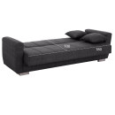 ΚΑΝΑΠΕΣ ΚΡΕΒΑΤΙ POLYA ΤΡΙΘΕΣΙΟΣ HM3240.03 ΓΚΡΙ 215x85x76Υ εκ.