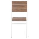 ΚΑΡΕΚΛΑ ΑΛΟΥΜΙΝΙΟΥ SAGA HM6063.01 ΛΕΥΚΗ ΜΕ POLYWOOD 46x52x86Υεκ.