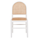 ΚΑΡΕΚΛΑ ΑΠΟ ΟΞΙΑ ΣΕ ΛΕΥΚΟ-RATTAN ΜΠΕΖ HM9407.03 43x50x87Yεκ.
