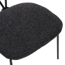 ΚΑΡΕΚΛΑ DORY HM9855.04 ΜΕΤΑΛΛΙΚΟΣ ΣΚΕΛΕΤΟΣ ΜΑΥΡΟΣ-ΣΚΟΥΡΟ ΓΚΡΙ ΥΦΑΣΜΑ 48,5x61x76Υεκ. 4τμχ