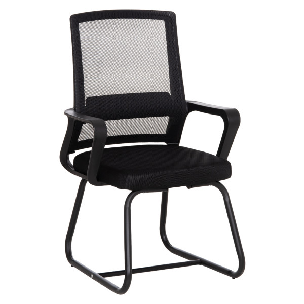 ΚΑΡΕΚΛΑ ΕΠΙΣΚΕΠΤΗ CASTER HM1228.01 PP--MESH--ΜΕΤΑΛΛΟ ΜΑΥΡΟ 46x52x94Υεκ 2τμχ