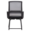 ΚΑΡΕΚΛΑ ΕΠΙΣΚΕΠΤΗ CASTER HM1228.01 PP--MESH--ΜΕΤΑΛΛΟ ΜΑΥΡΟ 46x52x94Υεκ 2τμχ
