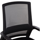 ΚΑΡΕΚΛΑ ΕΠΙΣΚΕΠΤΗ CASTER HM1228.01 PP--MESH--ΜΕΤΑΛΛΟ ΜΑΥΡΟ 46x52x94Υεκ 2τμχ