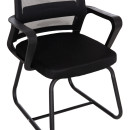 ΚΑΡΕΚΛΑ ΕΠΙΣΚΕΠΤΗ CASTER HM1228.01 PP--MESH--ΜΕΤΑΛΛΟ ΜΑΥΡΟ 46x52x94Υεκ 2τμχ
