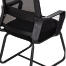 ΚΑΡΕΚΛΑ ΕΠΙΣΚΕΠΤΗ CASTER HM1228.01 PP--MESH--ΜΕΤΑΛΛΟ ΜΑΥΡΟ 46x52x94Υεκ 2τμχ
