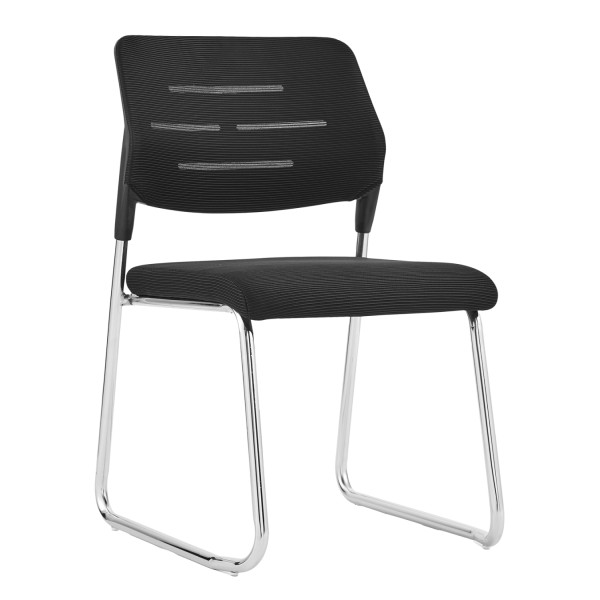 ΚΑΡΕΚΛΑ ΕΠΙΣΚΕΠΤΗ TRABBEL HM1211.01 MESH ΥΦΑΣΜΑ ΜΑΥΡΟ-ΜΕΤΑΛΛΙΚΑ ΠΟΔΙΑ 48x50x82Υεκ 6τμχ