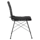 ΚΑΡΕΚΛΑ ΕΞ.ΧΩΡΟΥ ALLEGRA HM5453.12 ΜΕΤΑΛΛΟ-ΜΑΞΙΛΑΡΙ-WICKER ΜΑΥΡΟ 52x52x83,5Yεκ.