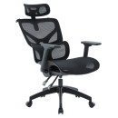 ΚΑΡΕΚΛΑ ΓΡΑΦΕΙΟΥ APEX HM1227.01 ΜΑΥΡO MESH & PP 70x66x113-130Υεκ