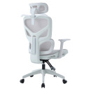 ΚΑΡΕΚΛΑ ΓΡΑΦΕΙΟΥ APEX HM1227.02 ΛΕΥΚΟ PP--ΑΝΟΙΧΤΟ ΓΚΡΙ MESH 70x66x113-130Υεκ