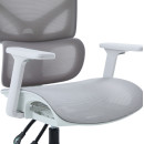 ΚΑΡΕΚΛΑ ΓΡΑΦΕΙΟΥ APEX HM1227.02 ΛΕΥΚΟ PP--ΑΝΟΙΧΤΟ ΓΚΡΙ MESH 70x66x113-130Υεκ